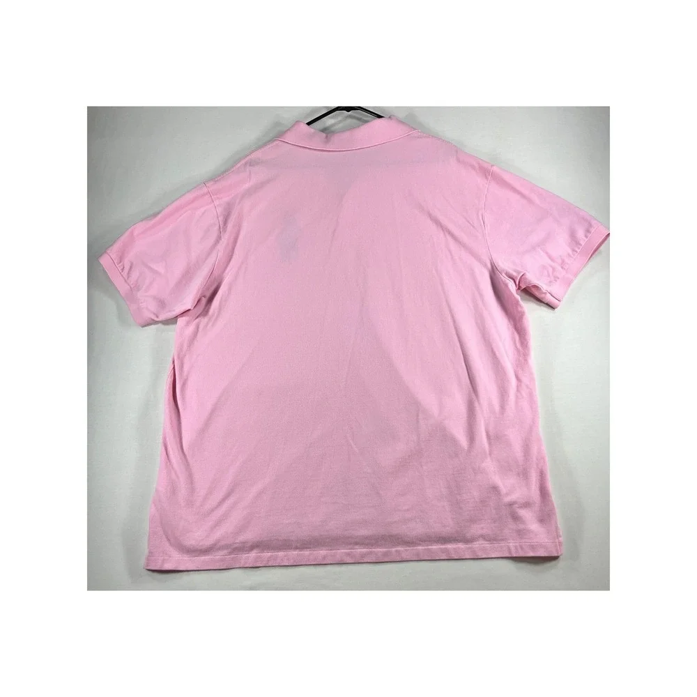 Polo Ralph Lauren Mens Pink Big Pony Short Sleeve Polo Shirt 2XB Big & Tall